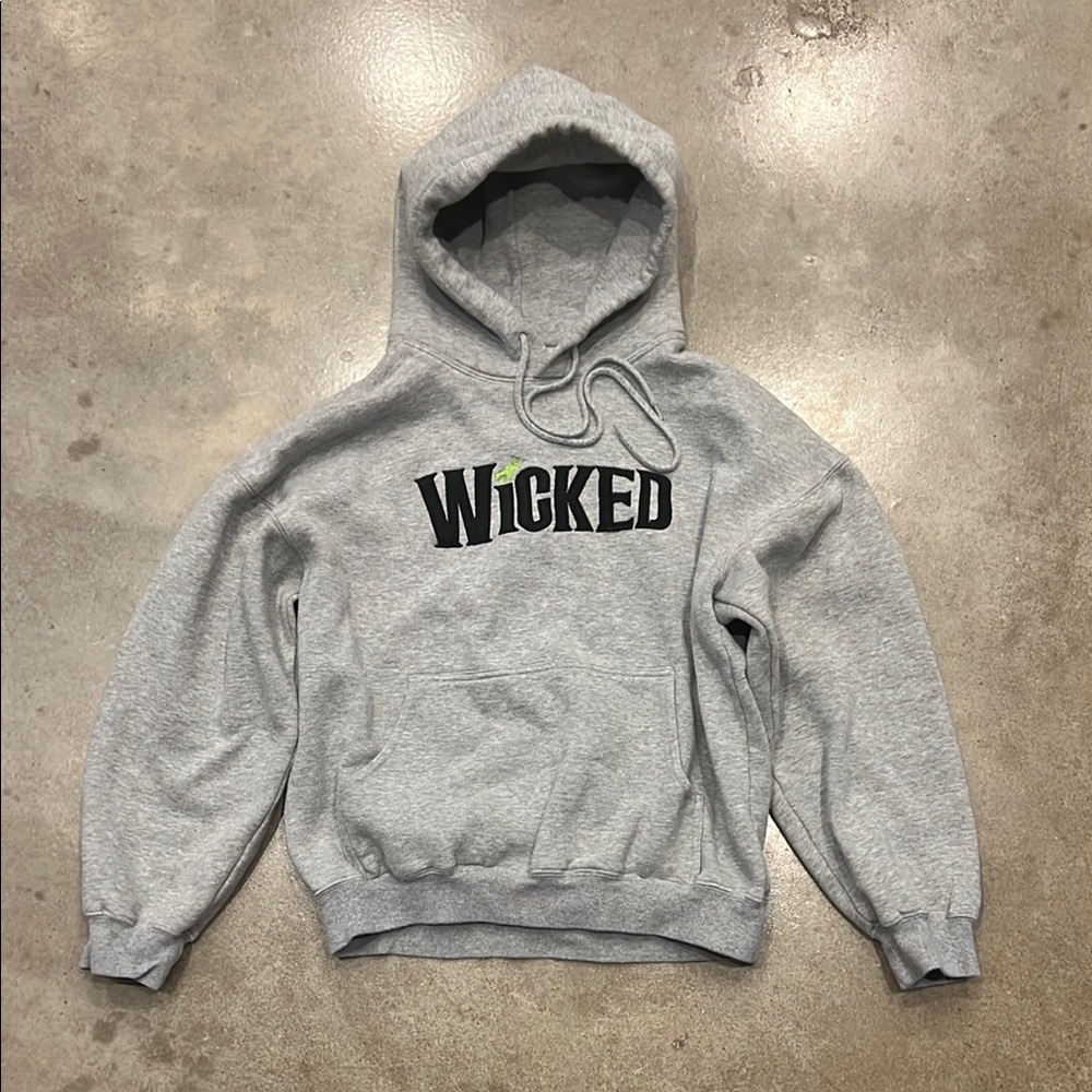 Wicked The Musical Hoodie Grey Size XS